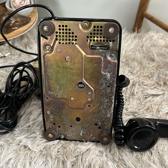 Vintage Stromberg-Carlson USA Untested As Is Black Rotary Desk Telephone - Picture 11 of 17